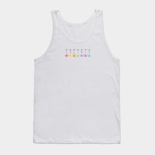 Hanging sweetheart candies. Conversation sweets for Valentine's day Tank Top